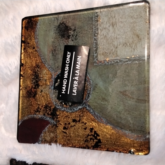 Vintage unique glass coasters, never used - Picture 3 of 8